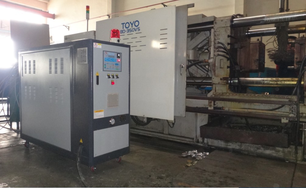 壓鑄模具控溫機，壓鑄高溫油溫機，鎂合金壓鑄模溫機