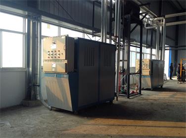 濟南反應釜導熱油加熱器，油加熱器系統(tǒng)，反應釜油循環(huán)控溫系統(tǒng)